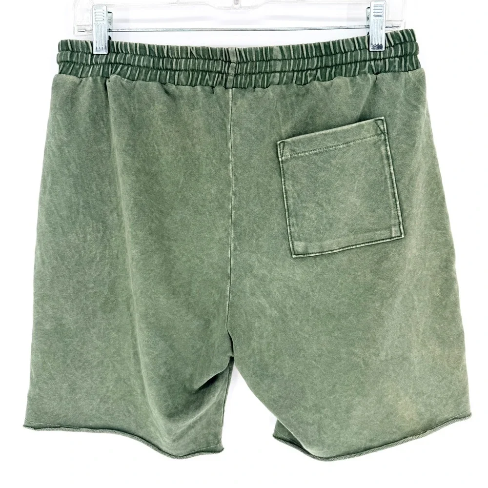 Shore San Diego Shorts Drawstring Lounge Beach In Olive Green Size M Casual
